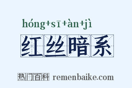 红丝暗系是什么意思的图片